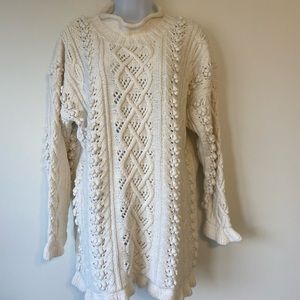Cream sweater tunic - XL
